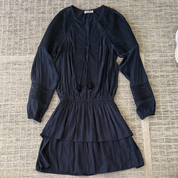 Ramy Brook Midnight Long Sleeve Dress - threedaughtersproperties.com